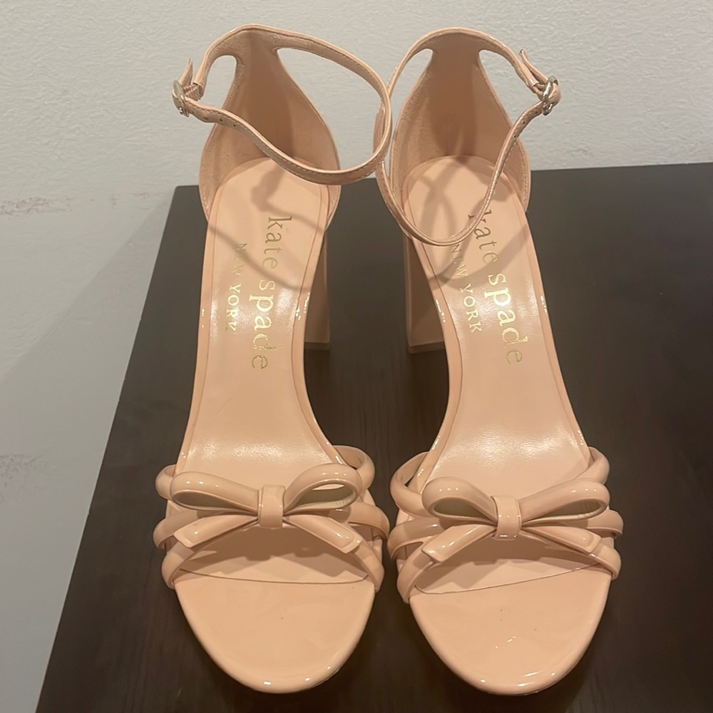 Kate Spade Flamenco block heel.